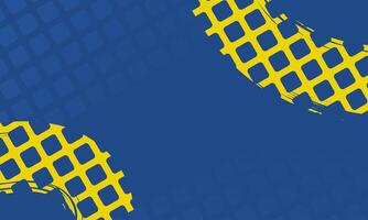 Stylish abstract background with blue and yellow brush pattern design vector