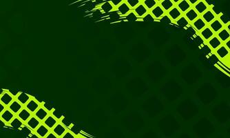 Stylish abstract background with dark green and bright brush grid patterns vector