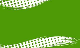 Stylish abstract background with green and white polka dot brush texture vector