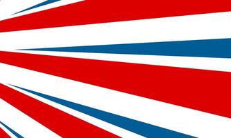 Bold red and blue rays design vector