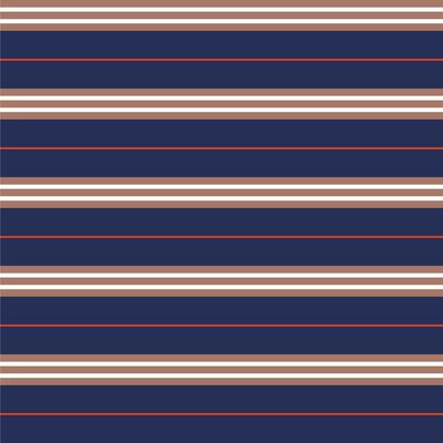 A navy blue and red striped background