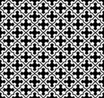 A black and white pattern with a cross design vector