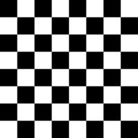 A black and white checkered background with a white square vector