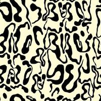 A black and white pattern with a lot of different shapes vector