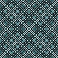 A blue and black pattern with a square design vector