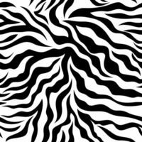 A zebra print pattern is shown in black and white vector