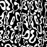 A black and white pattern with many different shapes vector