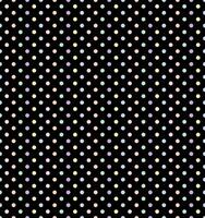 A black background with colorful polka dots vector