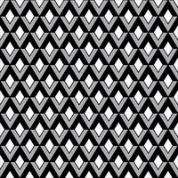 A black and white pattern with diamonds vector