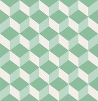 A green and white geometric pattern vector