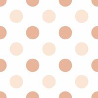 A white and beige polka dot pattern vector