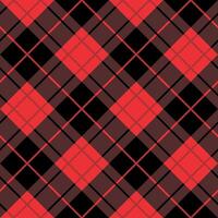 A red and black plaid pattern vector