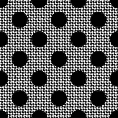 A black and white polka dot pattern