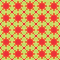 A red and green geometric pattern vector