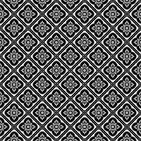 A black and white pattern with a square design vector