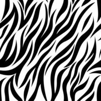 zebra print pattern is shown in black and white vector