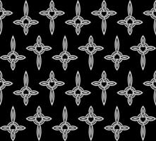 A black and white pattern with a cross on it vector