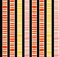 A striped pattern with pink, yellow and orange colors vector