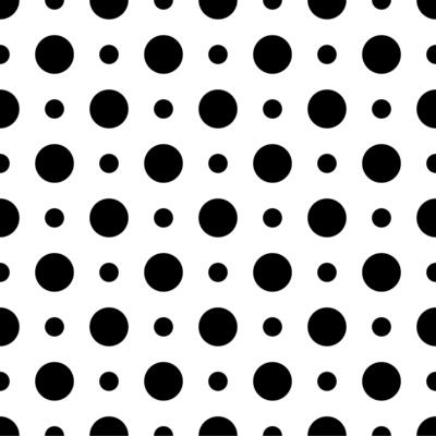 Polka dots circle pattern