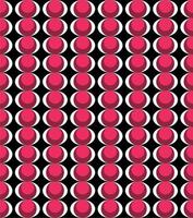 A pattern with red and black circles vector