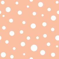 A large white polka dot pattern on a peach background vector