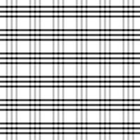 A black and white plaid fabric pattern vector