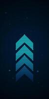 Glowing blue bar chart with rising columns, symbolizing data growth and financial progress. illustration vector