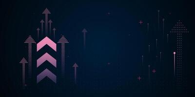 Groups of Dotted arrows and data lines suggest analytics or stock trends, making this background suitable for business or finance themes. enhancing a sense of illustration vector
