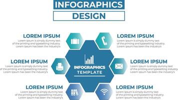Modern Clean and informative Infographic Design With Icon, Graphics Element, Step. Infographics Step, Element Design For Business presentation, Research and wallpaper, brochure, social media post etc vector
