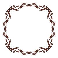 Oval decorative frame. Decorative element for design. illustration. vector