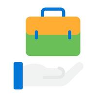 Icon Briefcase in Hand vector