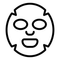 Illustration of a Relaxing Skincare Face Mask vector