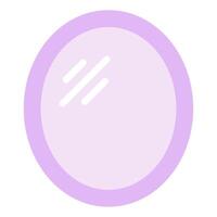 Mirror with Purple Frame vector
