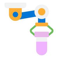 Robotic Arm Illustration for Automation vector