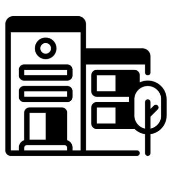 Mobile Payment Devices Illustration solid vector