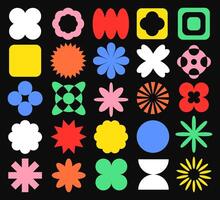 Collection of Geometric Shapes Design vector