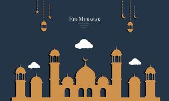 Elegant Ramadan Background for Websites vector
