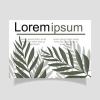 Green leaves background design vector