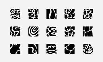 Stylized Abstract Ink Pattern Graphic Pack vector