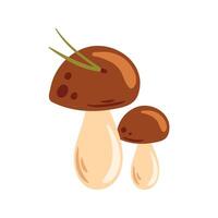 This illustration showcases charming art mushrooms, perfect for nature-themed designs and artworks. Their whimsical shapes and vibrant colors add a unique touch to any creative project vector