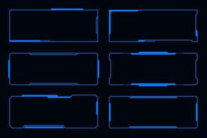 Frame future technology interface hud design element vector