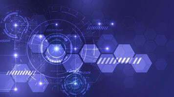 Futuristic technology abstract design vector