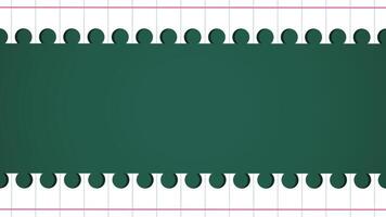 Back to school blackboard. Template of a school poster with copyspace. illustration vector