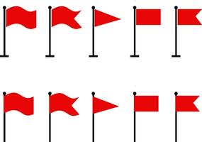 flag icon set. ripped banner and grunge symbol. Waving flag icons. global positioning system vector