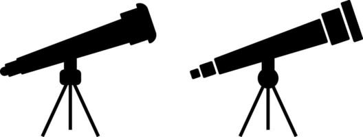 telescope icon set. Astronomy Concept sign. astronomy enthusiasts symbol. astronomy and educational materials vector