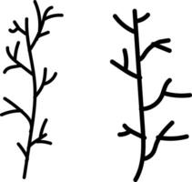 wooden branch icon set. Forest and nature concept. texture depicting natural elements. environmental conservation vector