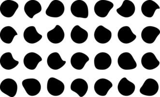 Black blob shapes icon. abstract organic forms. Random abstract liquid. organic black irregular blotch shapes. blurry collection. inkblot symbol vector