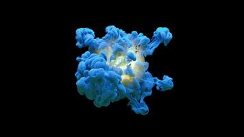 3D animation of a fantastic multicolored explosion. Alpha Channel. video
