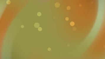 abstrato verde e laranja bokeh fundo adequado para tema da natureza desenhos, amigo do ambiente anúncios, Primavera visuais, local na rede Internet fundos, e festivo promoções. video