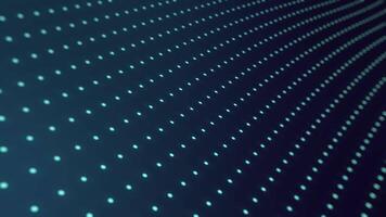 Electronic dots create a mesmerizing wave pattern on a dark surface video